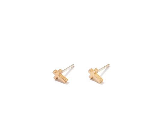 Cross Gold Studs