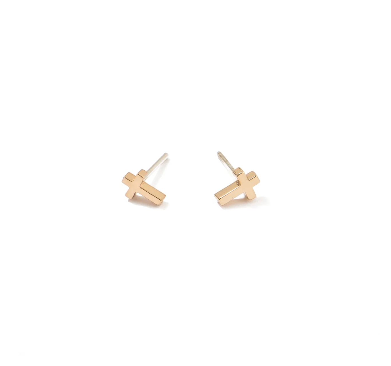 Cross Gold Studs