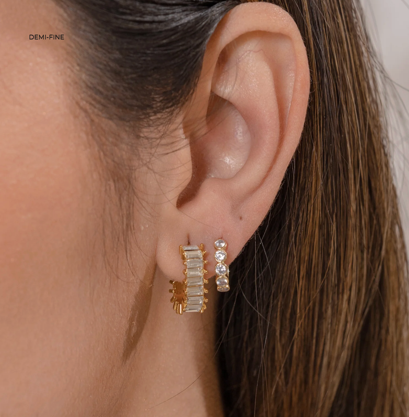 Squared Diamond Hoops