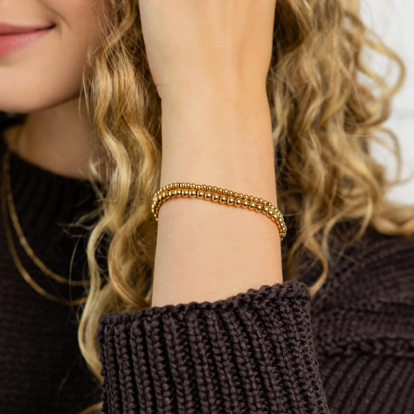 Dainty Double gold bracelet