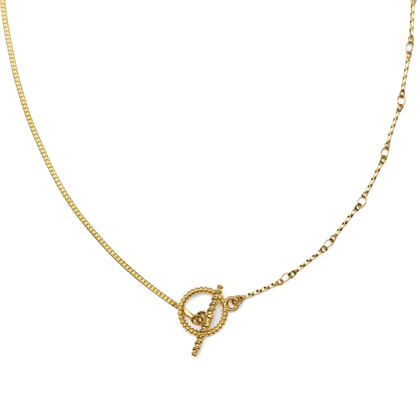 Gold Toggle Chain Necklace