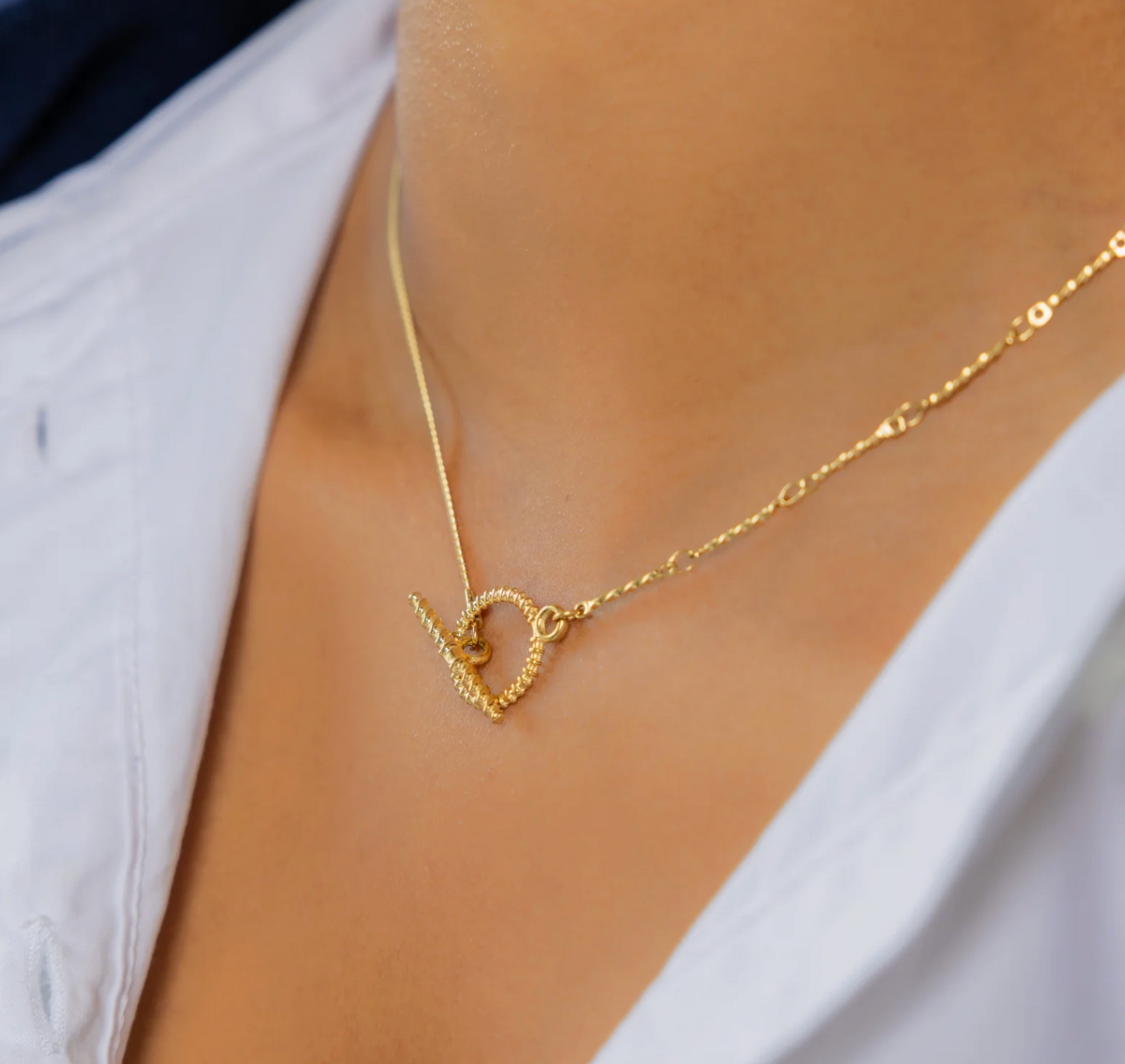 Gold Toggle Chain Necklace