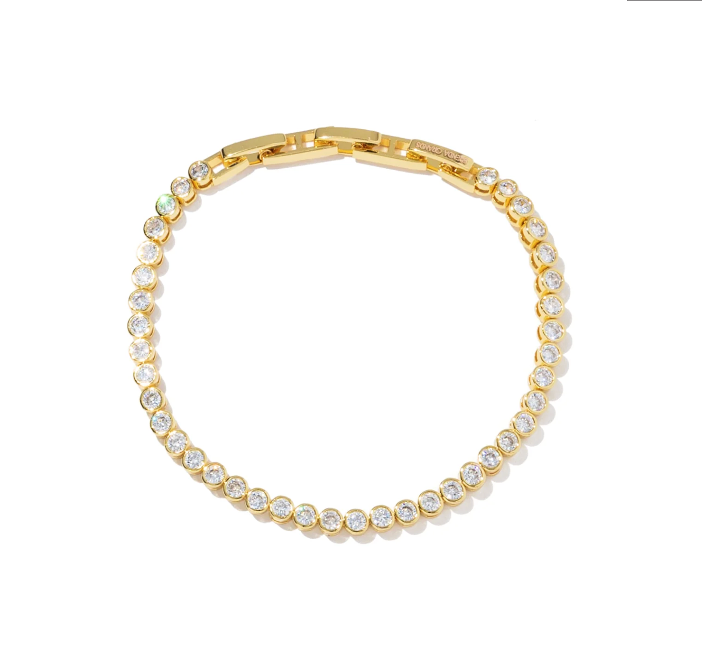 Gold Diamond Tennis Bracelet (Links)