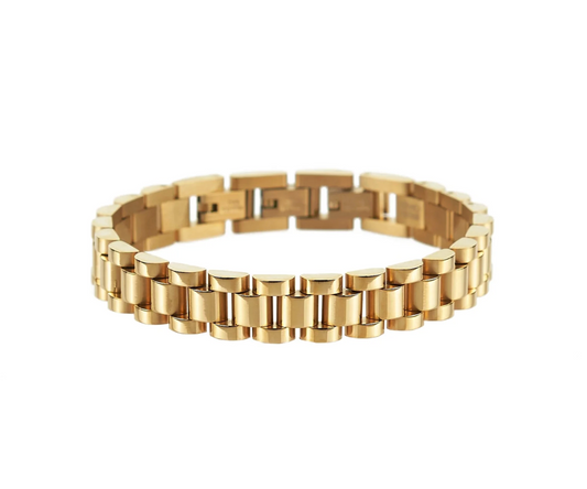 Gold Chunky Bracelet Waterproof (117)