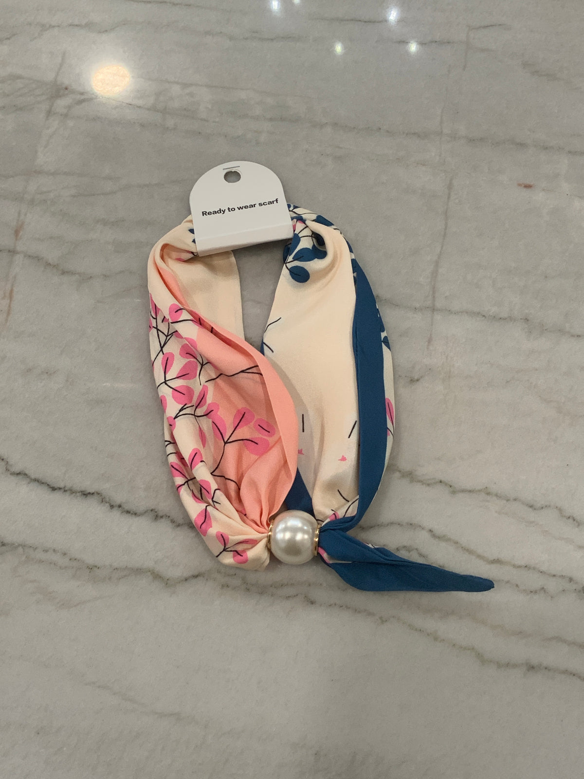 Pink Coral Branches Magnetic Scarf