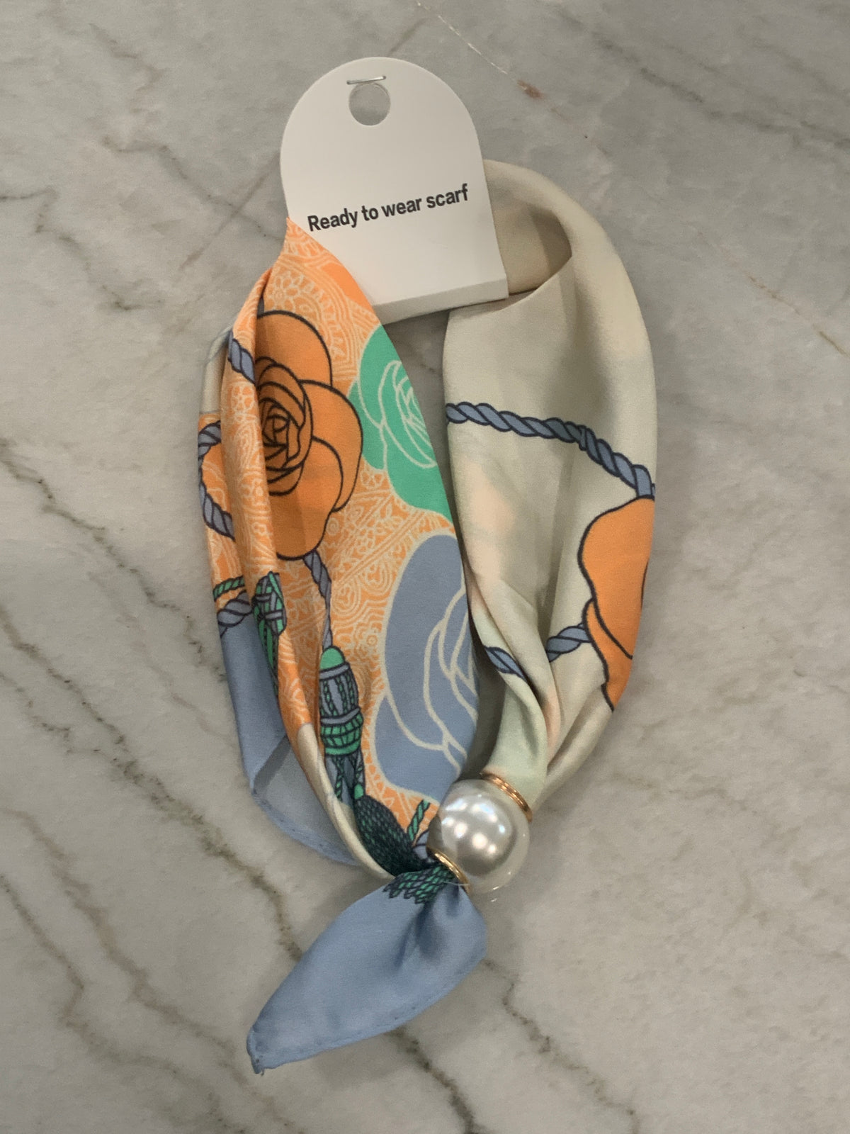 Light Orange Blossom Magnetic Scarf
