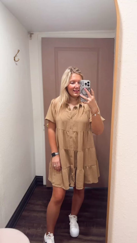 Taupe Basic Dress (117)