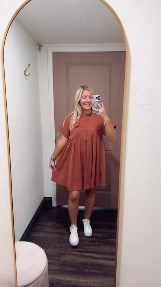 Fall Clay Mini Dress